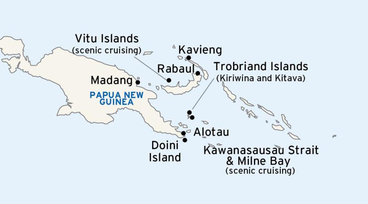 mapa alotau papua-nová guinea