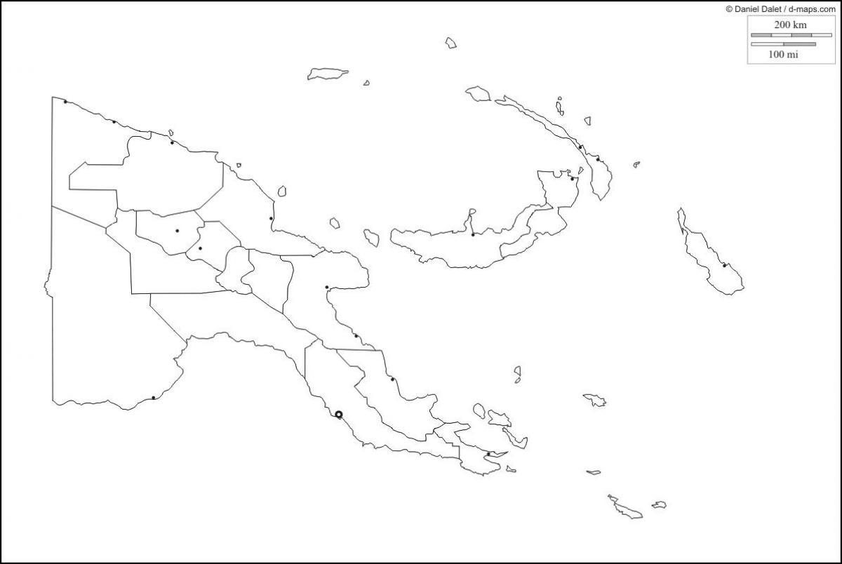 mapa papua-nová guinea mapu osnovy