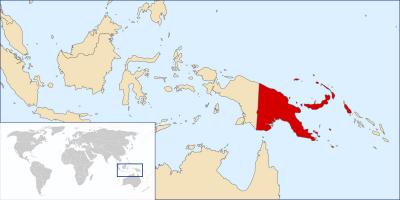 Papua-nová guinea polohu na mape sveta