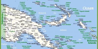 Papua-nová guinea na mape